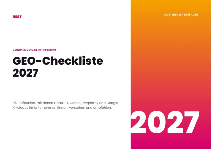 GEO-Checkliste 2027